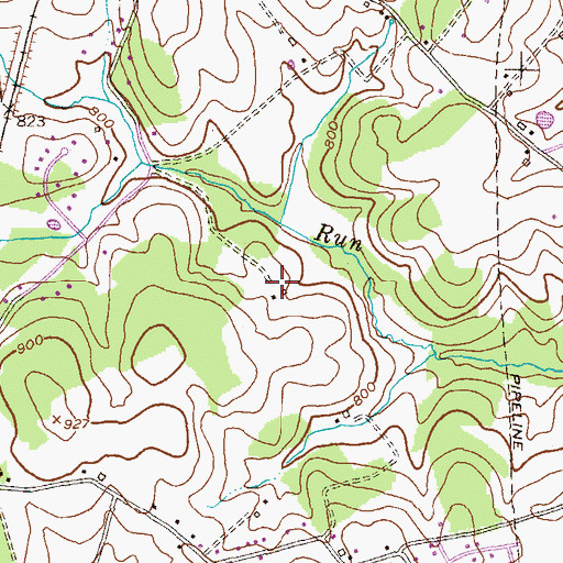 Topographic Map of Smithtown Ridge, MD