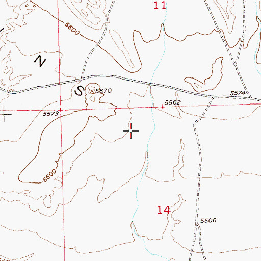 Topographic Map of Browns Park, CO