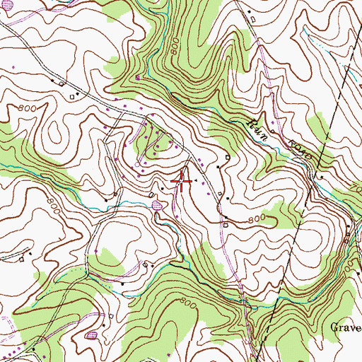 Topographic Map of Walbrook Manor, MD