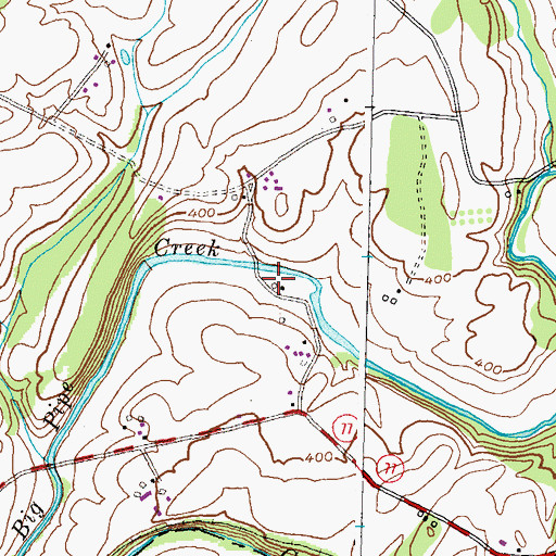 Topographic Map of Wiley Mill (historical), MD