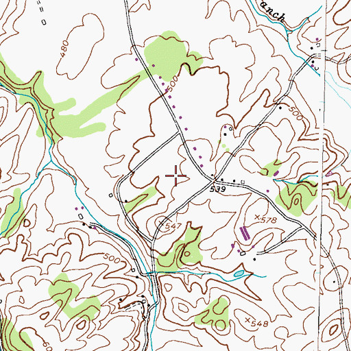 Topographic Map of Fairview Acres, MD
