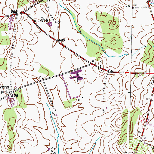 Topographic Map of Francis Scott Key High School, MD