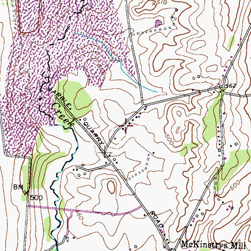 Topographic Map of Gospel Spreading Church of God, MD