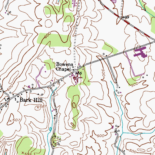Topographic Map of Key Heights, MD