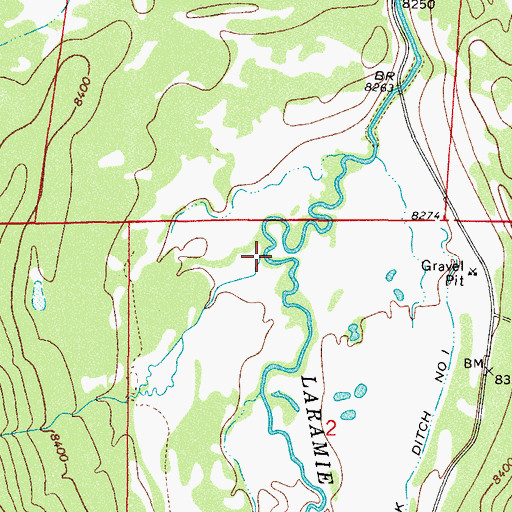 Topographic Map of Link Creek, CO