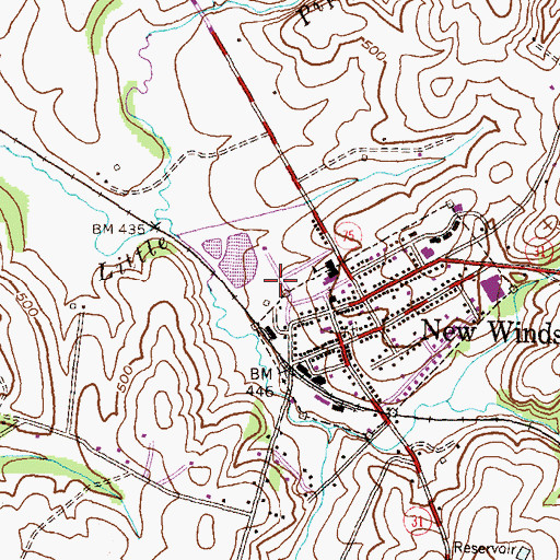 Topographic Map of Sulphur Springs Park, MD