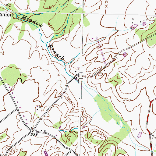 Topographic Map of Weishaars Mill (historical), MD