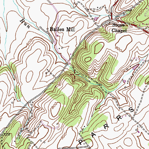 Topographic Map of Camp Chal-Mar, MD