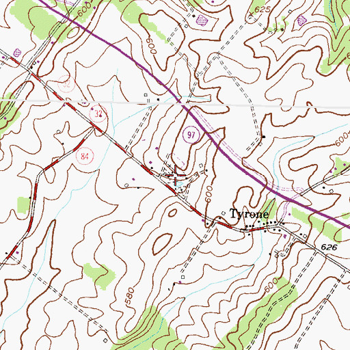 Topographic Map of Emmanuel Baust Lutheran Church, MD