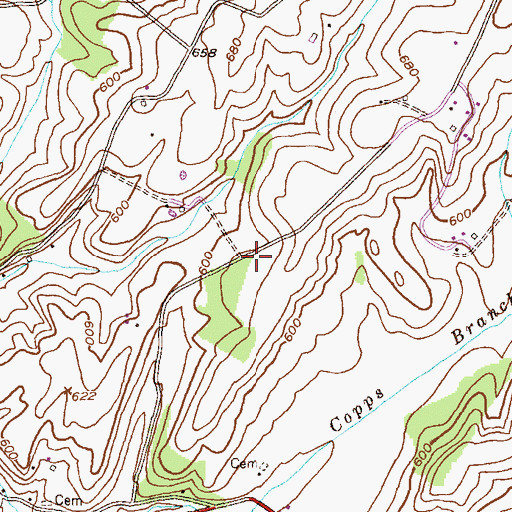 Topographic Map of Fairview School (historical), MD