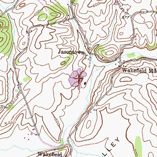 Topographic Map of Hydes Quarry, MD