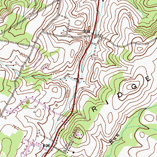 Topographic Map of Omar Acres, MD