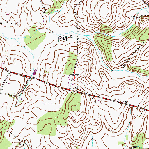 Topographic Map of Panorama Estates, MD