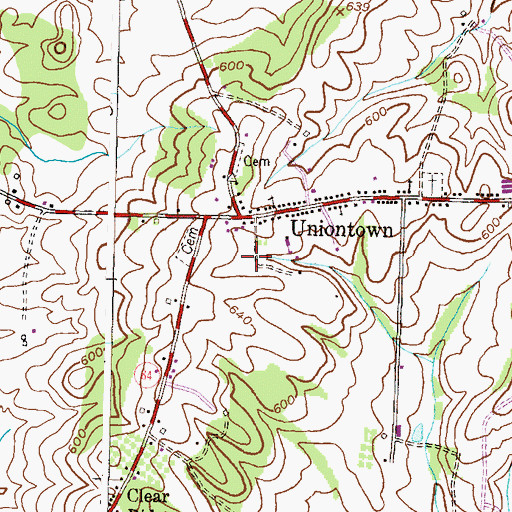 Topographic Map of Saint Marks Protestant Episcopal Church (historical), MD