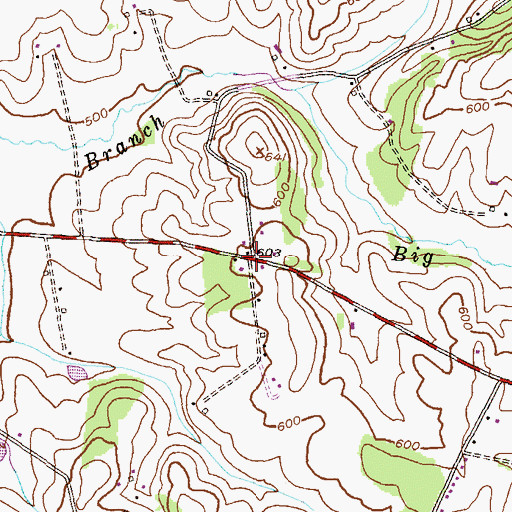 Topographic Map of Sunset Vista, MD
