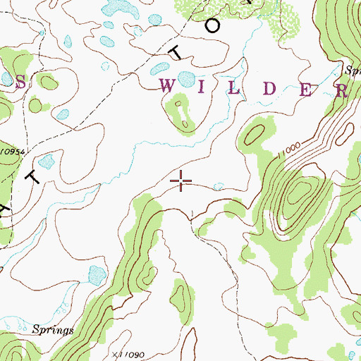 Topographic Map of The Flat Tops, CO