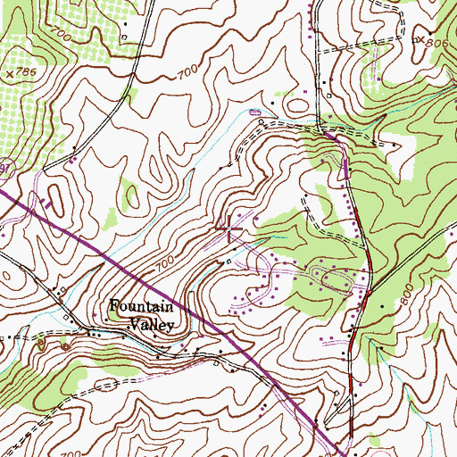 Topographic Map of Wedgewood Terrace, MD