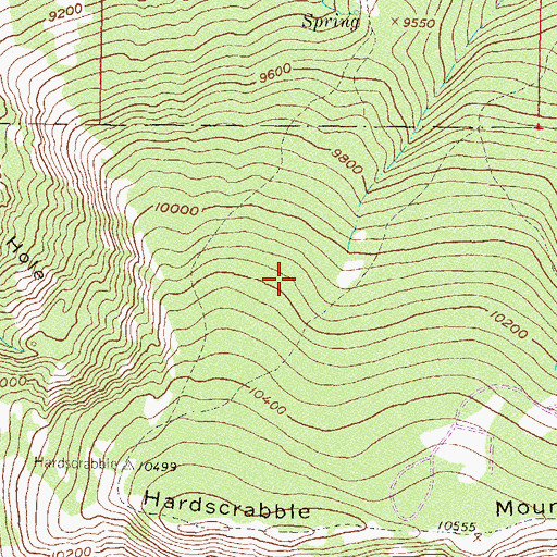 Topographic Map of White River National Forest, CO