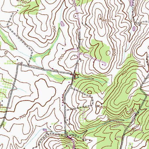 Topographic Map of Catoctin View, MD