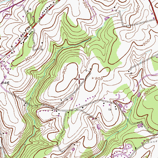 Topographic Map of Chazdale North, MD