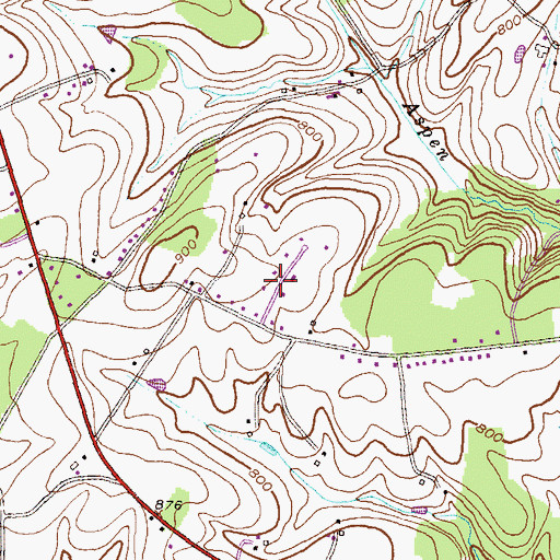 Topographic Map of Dove Ridge, MD