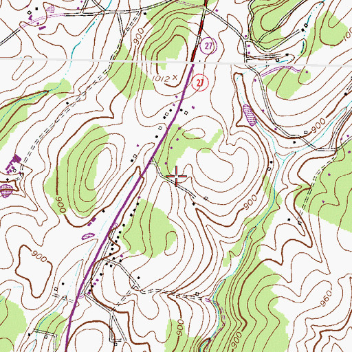 Topographic Map of Dublin Manor, MD