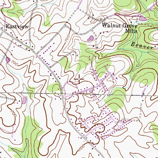 Topographic Map of Gardens of Eternal Hope Cemetery, MD