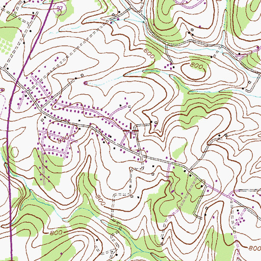 Topographic Map of Harrington, MD