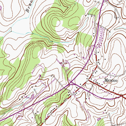 Topographic Map of New Mexico, MD