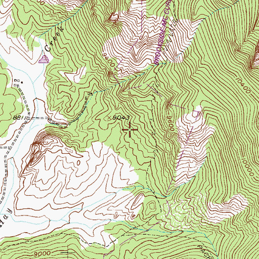 Topographic Map of Pike National Forest, CO