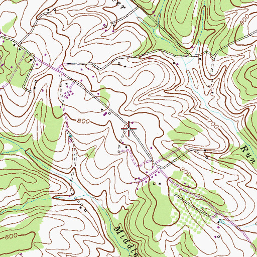 Topographic Map of Rebas Retreat, MD