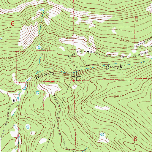Topographic Map of Uncompahgre National Forest, CO