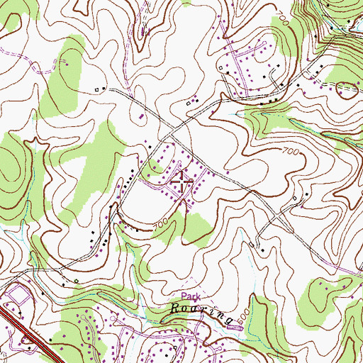 Topographic Map of Shawnee View, MD