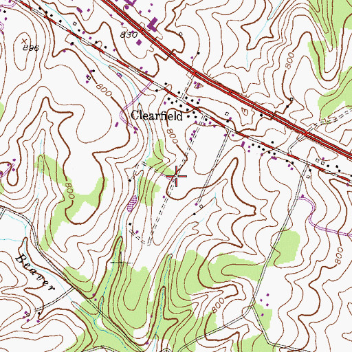 Topographic Map of Tara Oaks, MD