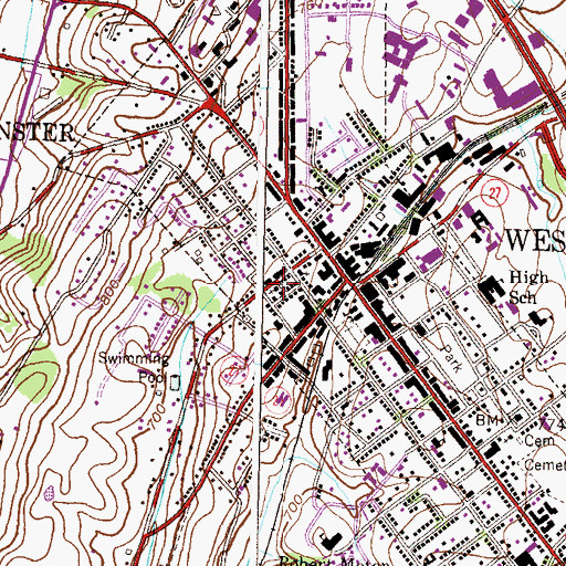 Topographic Map of Westminster Church of the Brethren, MD