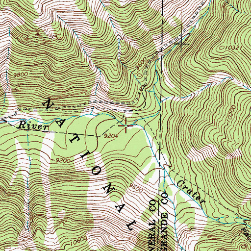 Topographic Map of Elwood Creek, CO