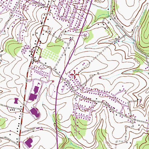 Topographic Map of Westminster Seventh Day Adventist Church, MD