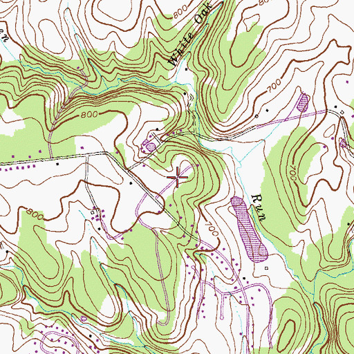 Topographic Map of Winsome Heights, MD