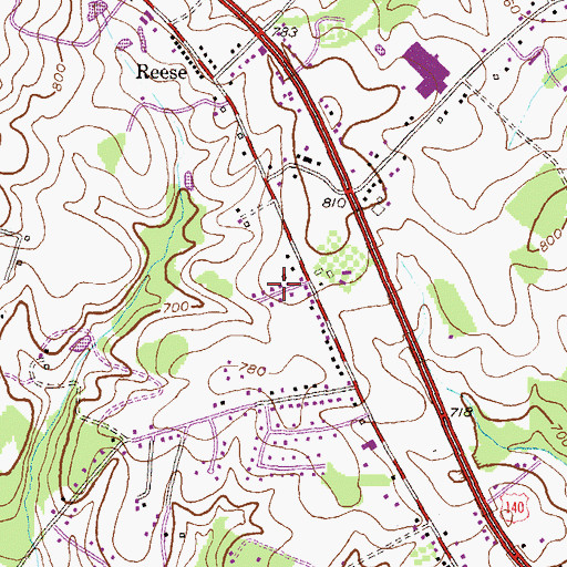 Topographic Map of Yorkland, MD