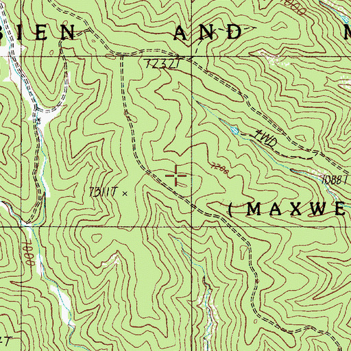 Topographic Map of Beaubien and Miranda Grant, NM