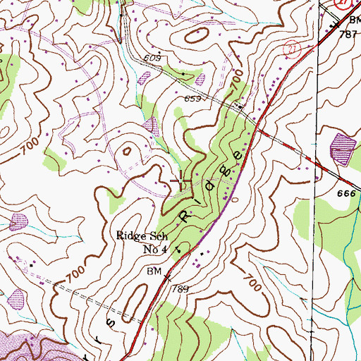 Topographic Map of Airy Estates, MD
