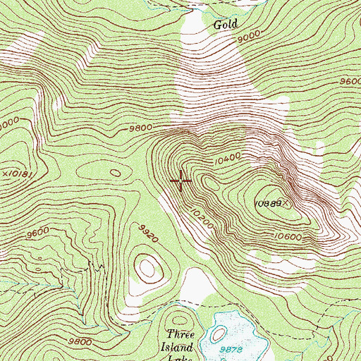 Topographic Map of Mount Zirkel Wilderness, CO