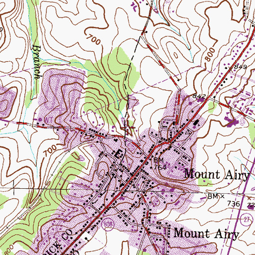 Topographic Map of Prospect Avenue Park, MD