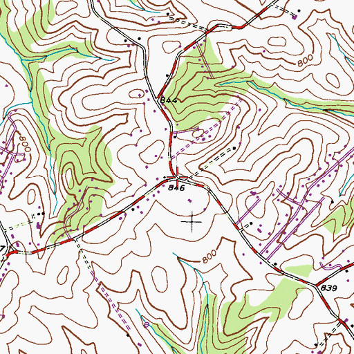 Topographic Map of Ray-Mar Estates, MD