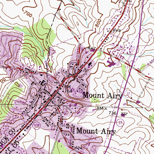 Topographic Map of Saint James Episcopal Church, MD