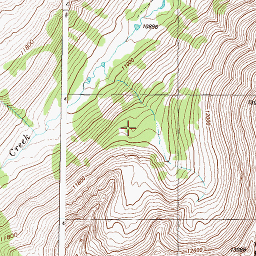 Topographic Map of Collegiate Peaks Wilderness, CO