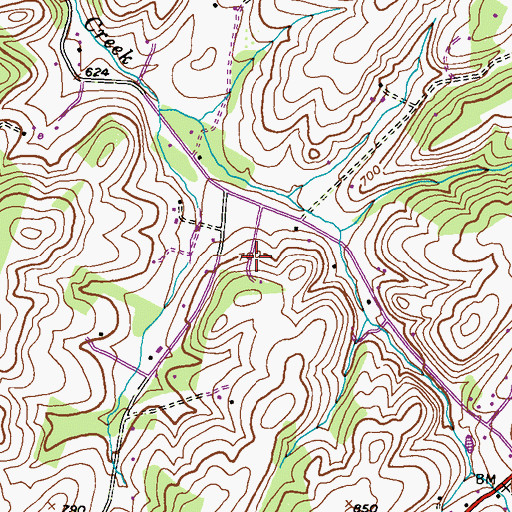 Topographic Map of Villa Tomarchio, MD