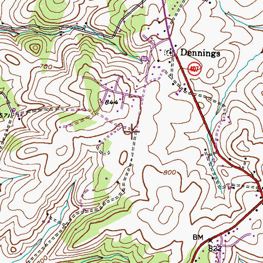 Topographic Map of Manahan (historical), MD