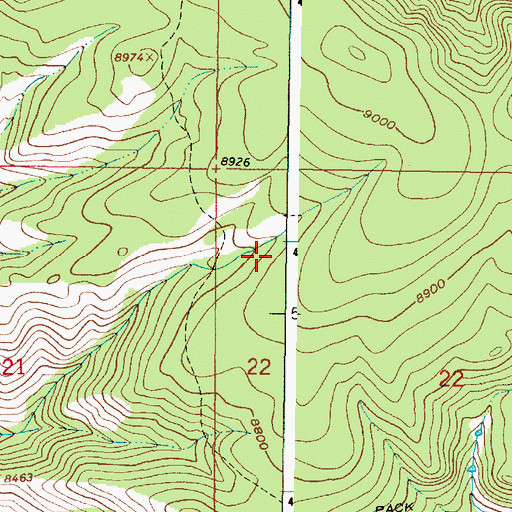 Topographic Map of Platte River Wilderness, WY