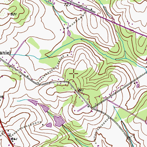 Topographic Map of Stone House Village, MD